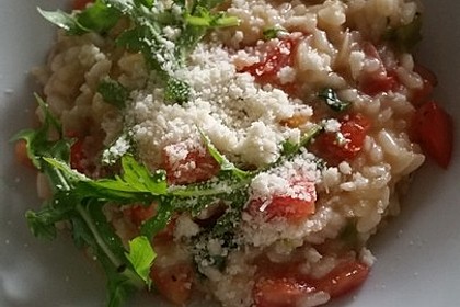 Rucola - Risotto mit Schinken 25