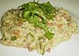 Rucola - Risotto mit Schinken