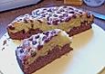 Marmorierter Kirschkuchen
