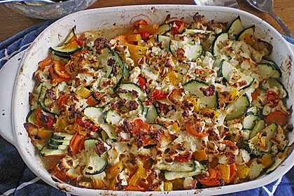 Bunter Gartengratin 1