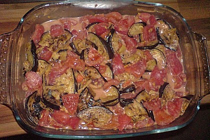 Auberginen - Tomaten - Gratin 1