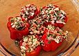 Gef&uuml;llte &uuml;berbackene Tomaten