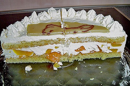 Pfirsich - Buttercreme - Torte 3