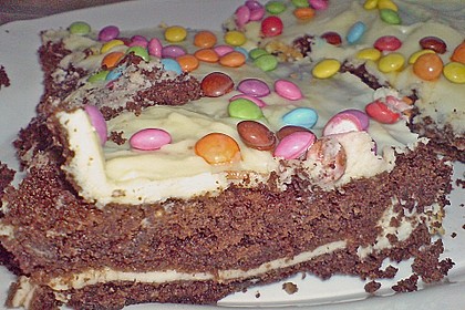 Creme Brownies mit wei&szlig;em Schokoladen&uuml;berzug