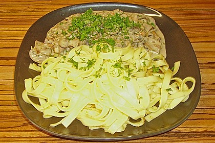 Pasta mit Pilzragout 1