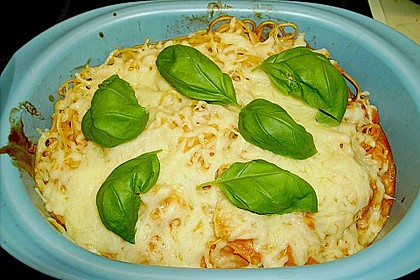 &Uuml;berbackene Bananen - Nudeln 1