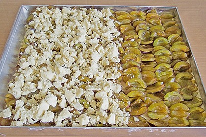 Pflaumenhefekuchen mit Streusel 2