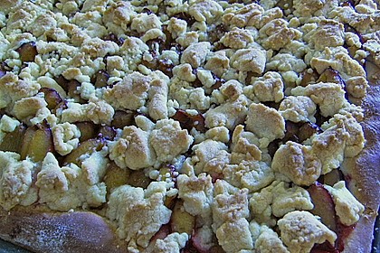 Pflaumenhefekuchen mit Streusel 7
