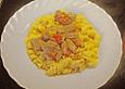 Bandnudeln mit Paprika - Rahm - Gulasch