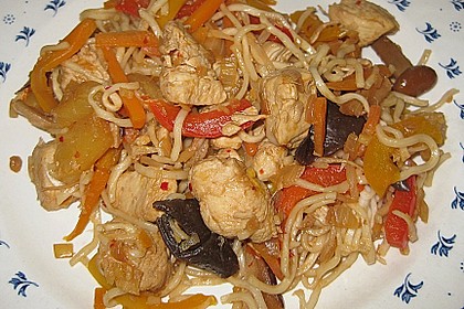 Scharfes Gem&uuml;se mit H&uuml;hnerfleisch