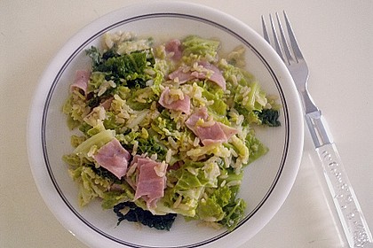 Schinken - Wirsing - Risotto nach Ille - als eigenst&auml;ndige Mahlzeit 1