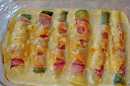 &Uuml;berbackene Lauchstangen 4