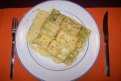 &Uuml;berbackene Lauchstangen 6