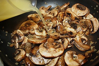 Champignon - Bärlauch - Pfanne mit Bandnudeln 4