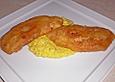 Gebackenes Fischfilet mit pikantem Maisp&uuml;ree