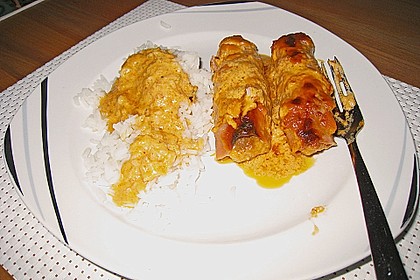 Gef&uuml;llte Schinkenr&ouml;llchen 1