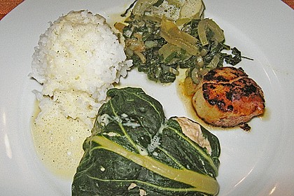 Jakobsmuscheln im Mangoldblatt an Vanilleschaum 6
