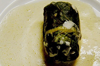 Jakobsmuscheln im Mangoldblatt an Vanilleschaum 7