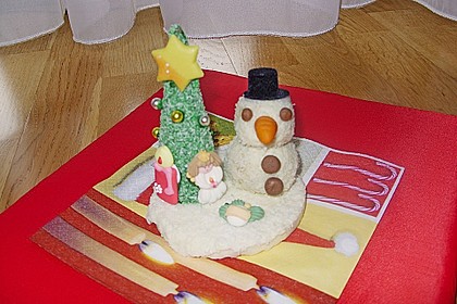 Schneemann im Winterwald 3