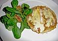 Tarte mit Birne auf Feigensenf und Vacherin