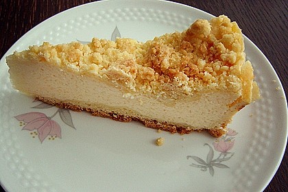 Käsekuchen mit Pudding , Grieß und Streuseln 5
