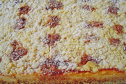 Käsekuchen mit Pudding , Grieß und Streuseln 8