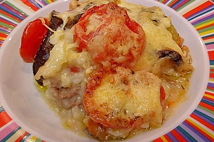Auberginen - Kartoffel - Auflauf mit Hackfleisch 4