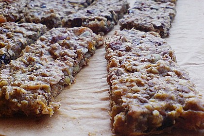 M&uuml;sliriegel mit Trockenpflaumen 2