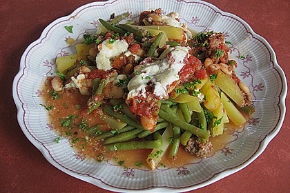 Griechischer Bohnenauflauf