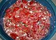 Tomatensalat mit k&ouml;rnigem Frischk&auml;se