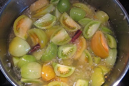 Gr&uuml;ne Tomaten s&uuml;&szlig; - sauer