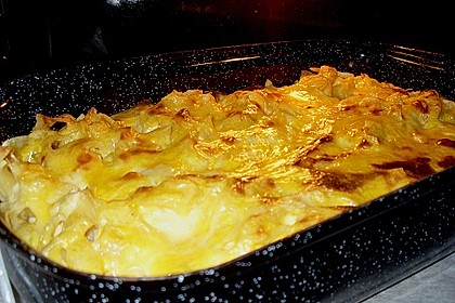 Gyrosauflauf mit Sauce Hollandaise 3
