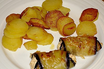 Gratinierte Auberginenr&ouml;llchen