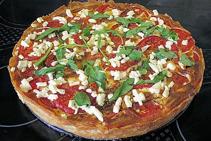 Tomaten - Tarte mit Ziegenkäse 16