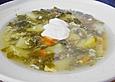 Klare Sauerampfersuppe
