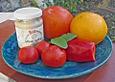 Wachmacher Smoothie aus Kaki, Orange und Tomate
