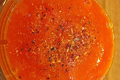 Wachmacher Smoothie aus Kaki, Orange und Tomate 8