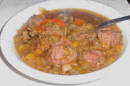 Gem&uuml;sesuppe &agrave; la fleur, pikant