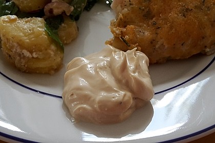 Mayonnaise mit dem Pürierstab hergestellt 25