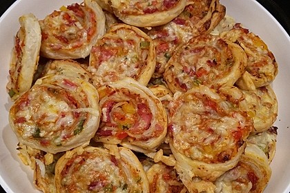 Blätterteig Pizza - Schnecken 12