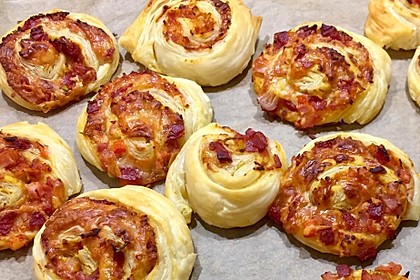 Blätterteig Pizza - Schnecken 2