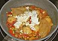 Vegetarische Gem&uuml;sepfanne mit Grie&szlig;kl&ouml;schen