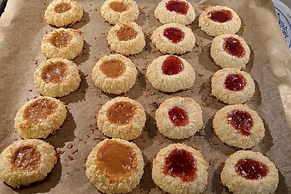 Plätzchen mit Kokosflocken