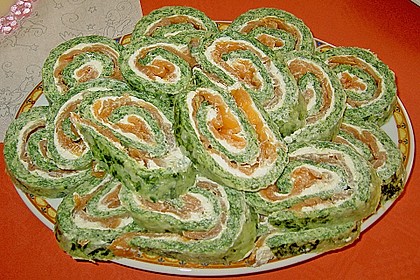 Lachs - Spinat - Roulade 12
