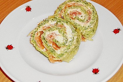 Lachs - Spinat - Roulade 16