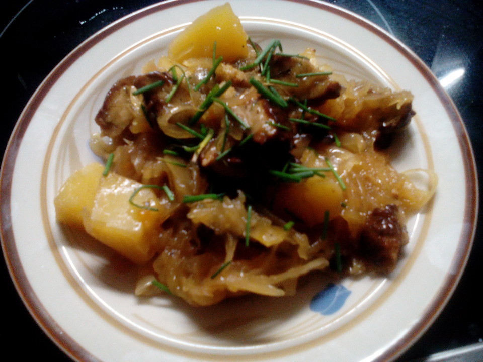 Bratwurst Sauerkraut Pfanne (Rezept mit Bild) Chefkoch.de