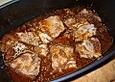 Schweinenacken in Apfelsauce