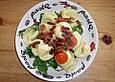 Tortellini - Salat mit Speck