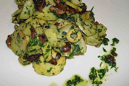 Pastinaken mit Oliven - Petersilien - Pesto