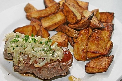 Steaks mit Zwiebeln 4